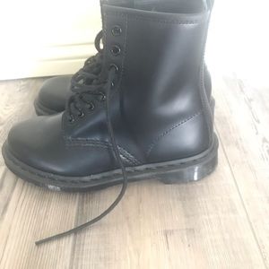Dr. Martens 1460 Mono Black Boots Lace Up